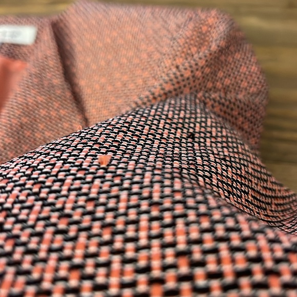 Kasper Pink Tweed Button Zip Pockets Lined Blazer Jacket Women’s Size 8 - Picture 12 of 14